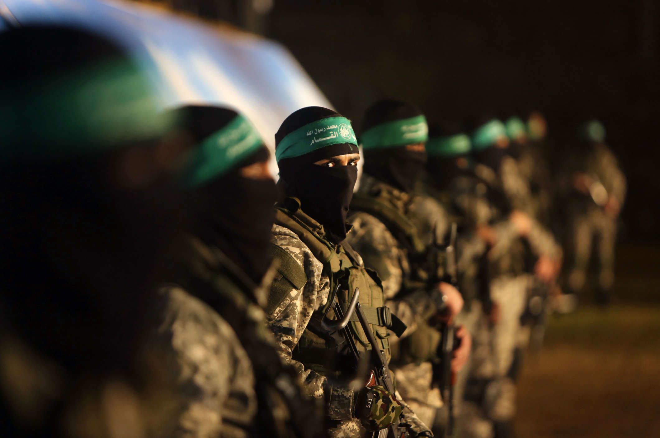 Miembros de Hamás durante un evento del partido de Resistencia Islámica en la Franja de Gaza (crédito Hamás)_CN